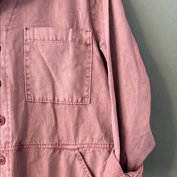 Universal Thread Pink Corduroy Jumpsuit Relaxed Fit - Picture 5 of 9